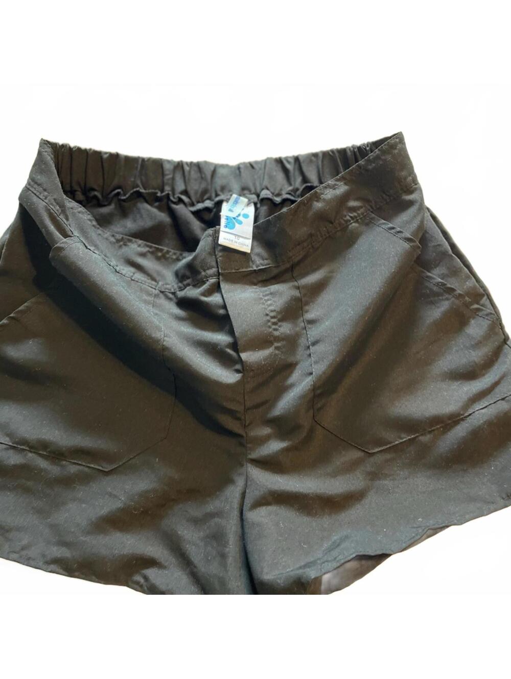 Aquabelle Charcoal Swim Shorts Women’s Elastic Waist Swimwear Modest Beach